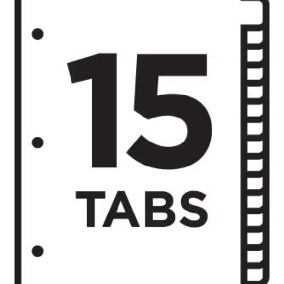 Avery Ready Index 15 Tab Binder Dividers - Picture 5 of 9